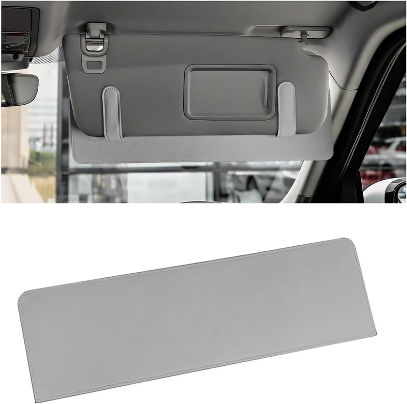 HZEL Car Sun Visor Extender, Anti Glare Vehicle Sunvisor Extension Shade Attachment for Safe Driving, Adjustable Auto Sunlight Blocker Accessories, Universal for SUV, Sedan, Truck(Gray) - Image 1